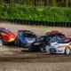 Drāma Somijā: Plīsusi riepa atņem Robertam Vītolam godalgoto pjedestālu “RallyX” posmā KymiRing trasē