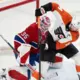 Dramatiskā uzvara Filadelfijā: "Flyers" atspēlē trīs vārtu pārsvaru un pieveic "Canadiens", Balinska "Panthers" zaudē Anaheimā