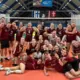 Latvijas volejbolistes vēlreiz triumfē pār igaunietēm spraigās pārbaudes spēlēs