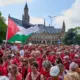 Milzu protesti Hāgā un Briselē: Eiropa pieprasa apturēt ciešanas Gazā
