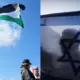 Saspringta piektdiena Rīgā: Izraēlas un Palestīnas atbalstītāji stājas pretim vienlaicīgās akcijās