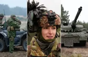 Ādažu poligonā notiek NATO "Resolute Warrior" manevri: tanki, artilērija un droni demonstrē spēku