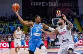 Adetokunbo ar 27 punktiem ved Grieķiju uz EČ astotdaļfinālu Rīgā