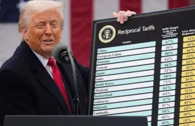 Augstākā tiesa var ierobežot Trampa tarifu "milzu āmuru"