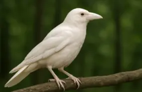 Dabas spēles ar krāsām: atklāj baltās vārnas noslēpumu un tās dzīves izaicinājumus