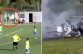 Dzērājšoferis ar "Lexus" ietriecas Rēzeknes stadionā futbola spēles laikā – šokējoši kadri