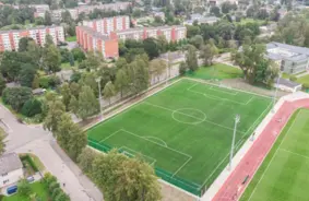 Jūrmalas stadiona "Sloka" pārbūve noslēgusies: sagaidāmi starptautiski futbola un regbija mači
