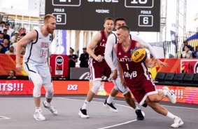 Latvijas 3x3 Basketbolistiem Sāpīgs Zaudējums Cīņā par Grupas Uzvaru Pasaules Kausā