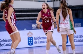Latvijas U-18 basketbolistes Eiropas čempionātā pēdējā sekundē izrauj sensacionālu uzvaru pret Portugāli