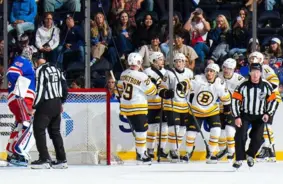 Ločmelis spēlē daudz "Bruins" uzvarā pārbaudes spēlē, panākums arī Girgensona "Lightning"