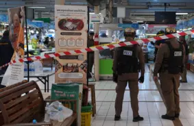 Pieci nogalināti Bangkokas tirgus apšaudē; šāvējs izdara pašnāvību