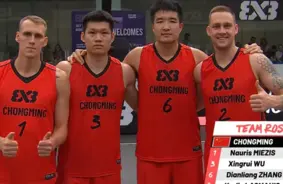 Pietrūka viena punkta: Lasmanis un Miezis ar "Chongming" dramatiskā spēlē zaudē Edmontonas "Masters" pusfinālā