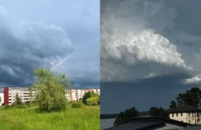 Sarkanais brīdinājums Latvijā: postošs pērkona negaiss plosās ziemeļaustrumos