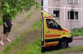 Šausmu brīdis Imantā: Ledusskapis uzliesmo zibens ātrumā, atstājot dzīvokli drupās