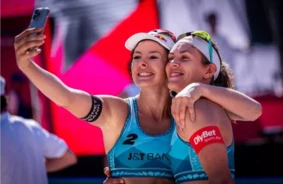 Tīna Graudiņa un Anastasija Samoilova: Māju sajūta un spēks Jūrmalas smiltīs “Beach Pro Tour Futures” turnīrā