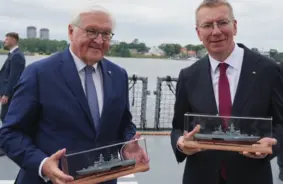 Vācijas prezidents rīgā: Krievijas agresijas dēļ vācijai un baltijai jāturas kopā, stiprinot eiropas drošību