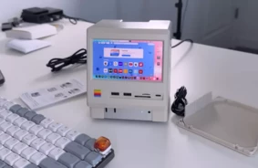 Wokyis Retro Dock: Mac mini iegūst astoņdesmito šarmu un jaudīgu dokstaciju ar ekrānu