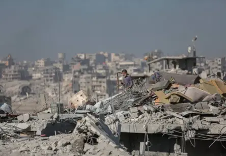 ANO: Gazas joslā aptuveni 84% teritorijas pārvērsti drupās