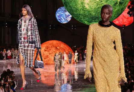 Chanel aizrauj ar kosmisku kolekciju Parīzes modes nedēļā