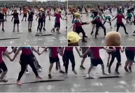 Daugavas stadionā atlēkušais segums rada satraukumu: dejotāju drošība skolēnu dziesmu un deju svētku mēģinājumos