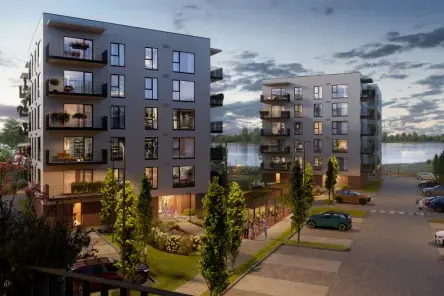 Juglas ezera krasts kļūst par pievilcīgu mājokļu attīstības vietu ar jauniem, energoefektīviem projektiem