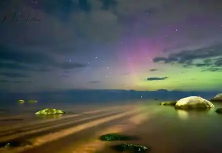 Krāšņa Ziemeļblāzma Apžilbina Latvijas Debesis Septembra Naktī