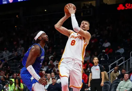 Kristaps Porziņģis Gūst 15 Punktus Atlantas "Hawks" Uzvarā Pār Orlando "Magic"