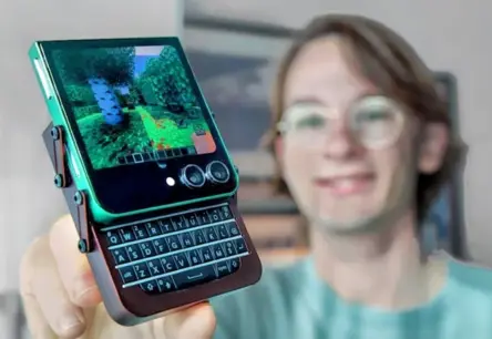 Moddētājs Marcins Plaza pārvērš “mirušu” Galaxy Flip5 par retro slaideri ar fizisko tastatūru