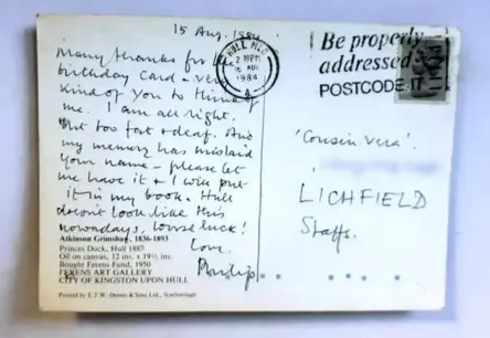 Neticami! Pastkarte no 1953. gada beidzot sasniegusi adresātu pēc 72 gadiem