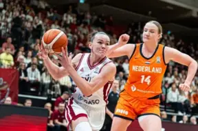 Anete Šteinberga svin 100. spēli valstsvienībā, Latvijai uzvarot Nīderlandi "EuroBasket" kvalifikācijā