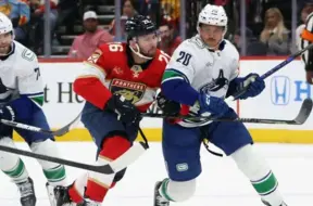 Balinskis atgriežas ar rezultatīvu piespēli uzvaras golā, “Panthers” sagrauj “Canucks” ar 8:5