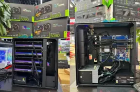 Četras RTX 5090 un 4800W jauda: entuziasts uzbūvē jaudīgāko datoru, taču tam ir savs nolūks