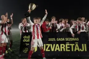 FK "Liepāja"-2/LFS triumfē 3. līgā ar iespaidīgu uzvaru finālā