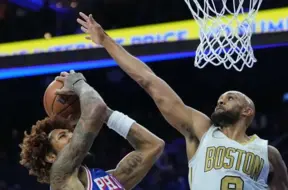 Kelijs Ubrē iekarojis NBA dienas labāko spēļu topu ar satriecošu "putback" danku