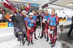 Latvijas kamaniņnieku izlase šosezon tiecas uz olimpiskajām virsotnēm ar visaugstākajiem mērķiem