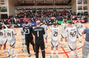 Latvijas telpu futbola izlase stiprina pozīcijas pirms Eiropas čempionāta ar spēlēm Rumānijā