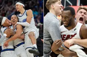 Maģisks NBA vakars: "Heat" un "Magic" izrauj uzvaras ar pēdējo sekunžu metieniem