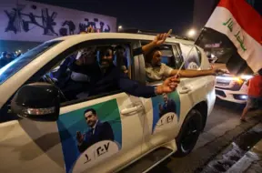 Mohammeda Šia as Sudani vadītā koalīcija pārliecinoši uzvar Irākas parlamenta vēlēšanās