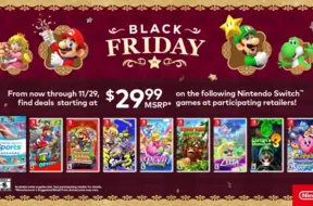 Nintendo izziņo «Melno piektdienu»: spēles par $29.99 un Switch 2 atmiņas kartes ar atlaidēm
