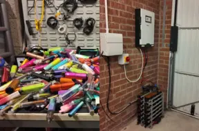 No veipiem izveidota 2500 Wh jaudas akumulatoru stacija: YouTuberis nodrošina enerģiju mājai un darbnīcai