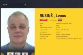 Policija intensīvi meklē bīstamo slepkavībā apsūdzēto Rusiņu; izsludināts arī starptautiskā meklēšanā