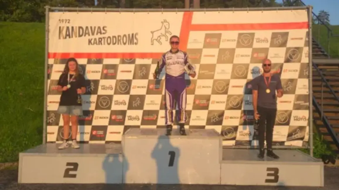 Andrejs Laipnieks ar vēsturisku uzvaru Kandavā kļūst par deviņkārtēju "Openkart" čempionu